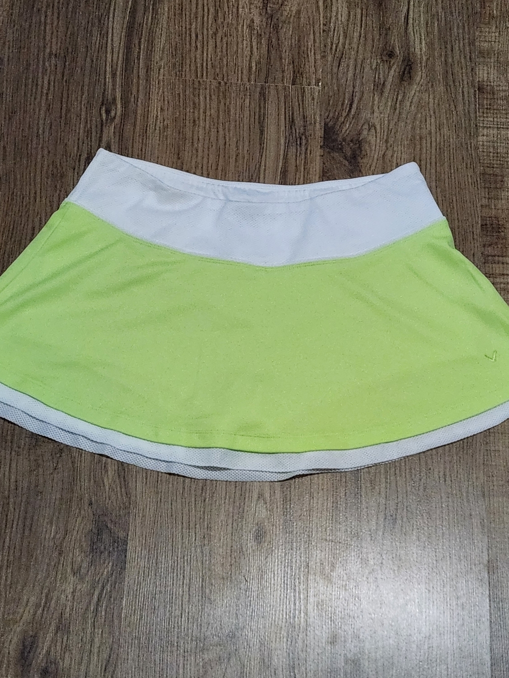 Callaway Lime Green and White Athletic Skort